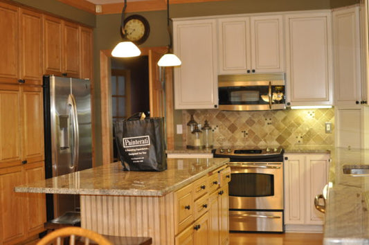 Cabinets Restored with Beadboard