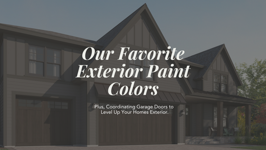 Our Favorite Exterior Paint Colors with Coordinating Garage Doors