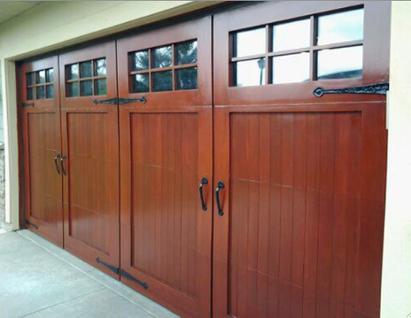 Wood Garage Door Before and After